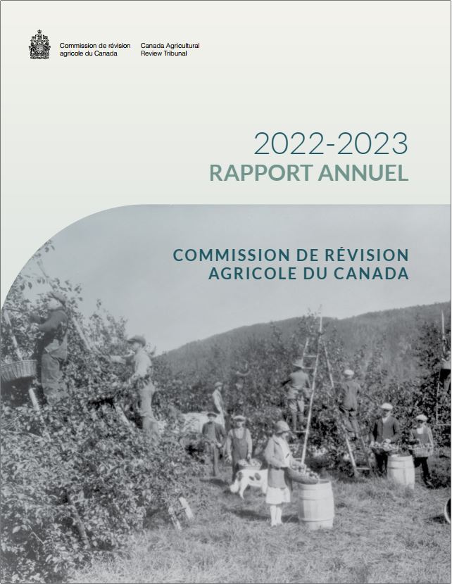 Image du rapport annuel 2022-2023 de la Commission